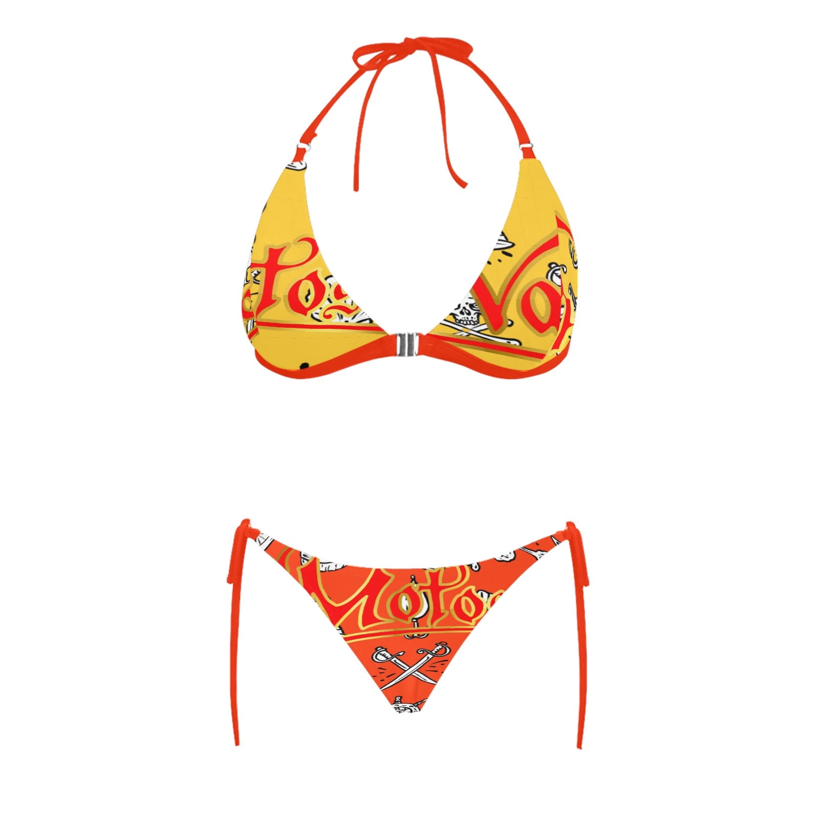Women's Halter Triangle Bikini Set