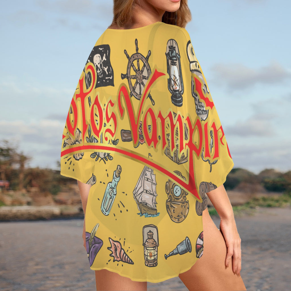 Custom Personalized Women's Kimono Chiffon Cover Up
