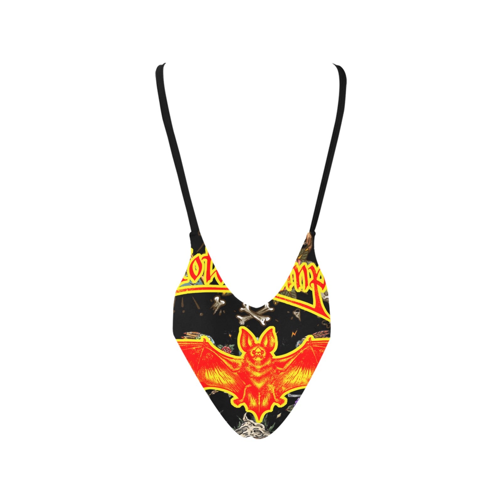 All-Over Print Women's Sexy Backless One-Piece Swimsuit