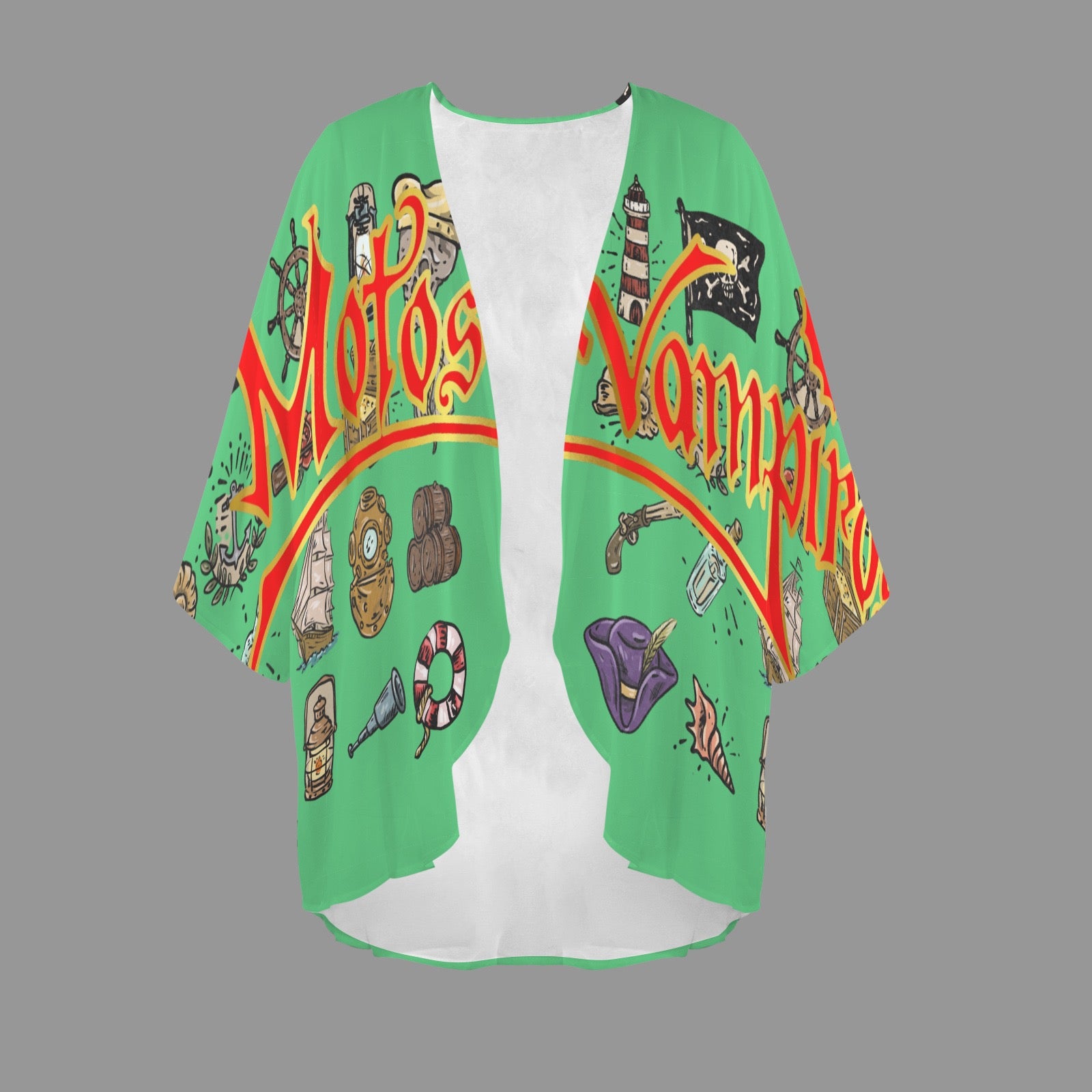 Custom Personalized Women's Kimono Chiffon Cover Up