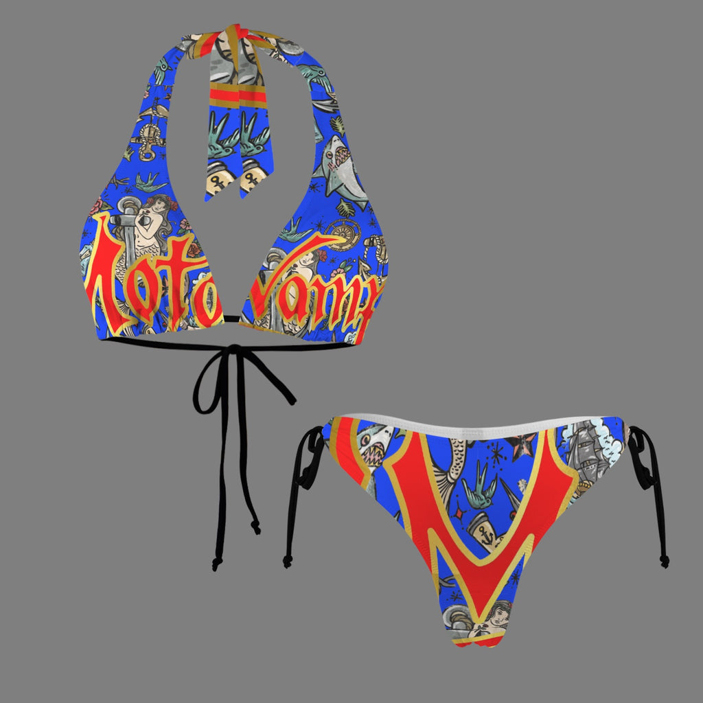 Halterneck String Bikini Set