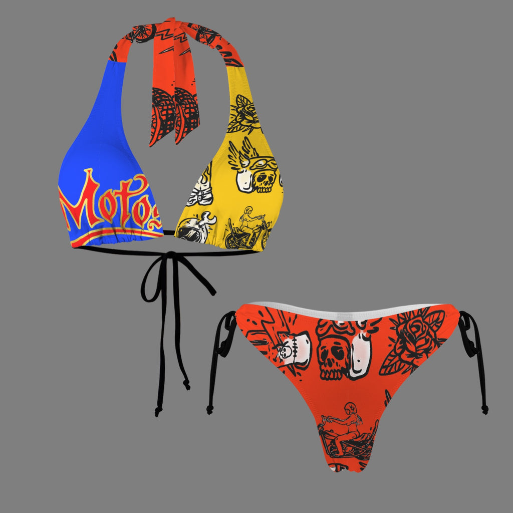 Halterneck String Bikini Set