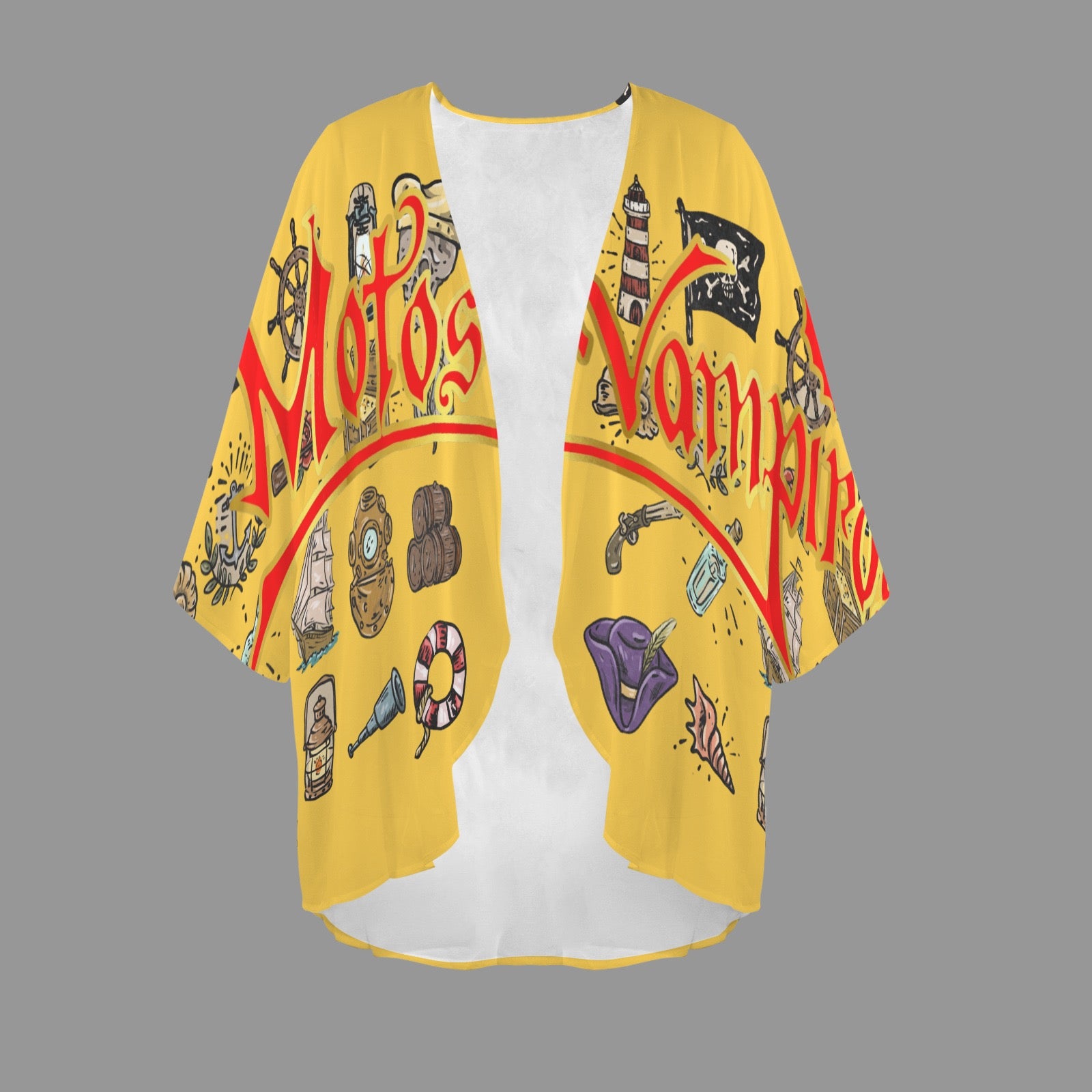 Custom Personalized Women's Kimono Chiffon Cover Up