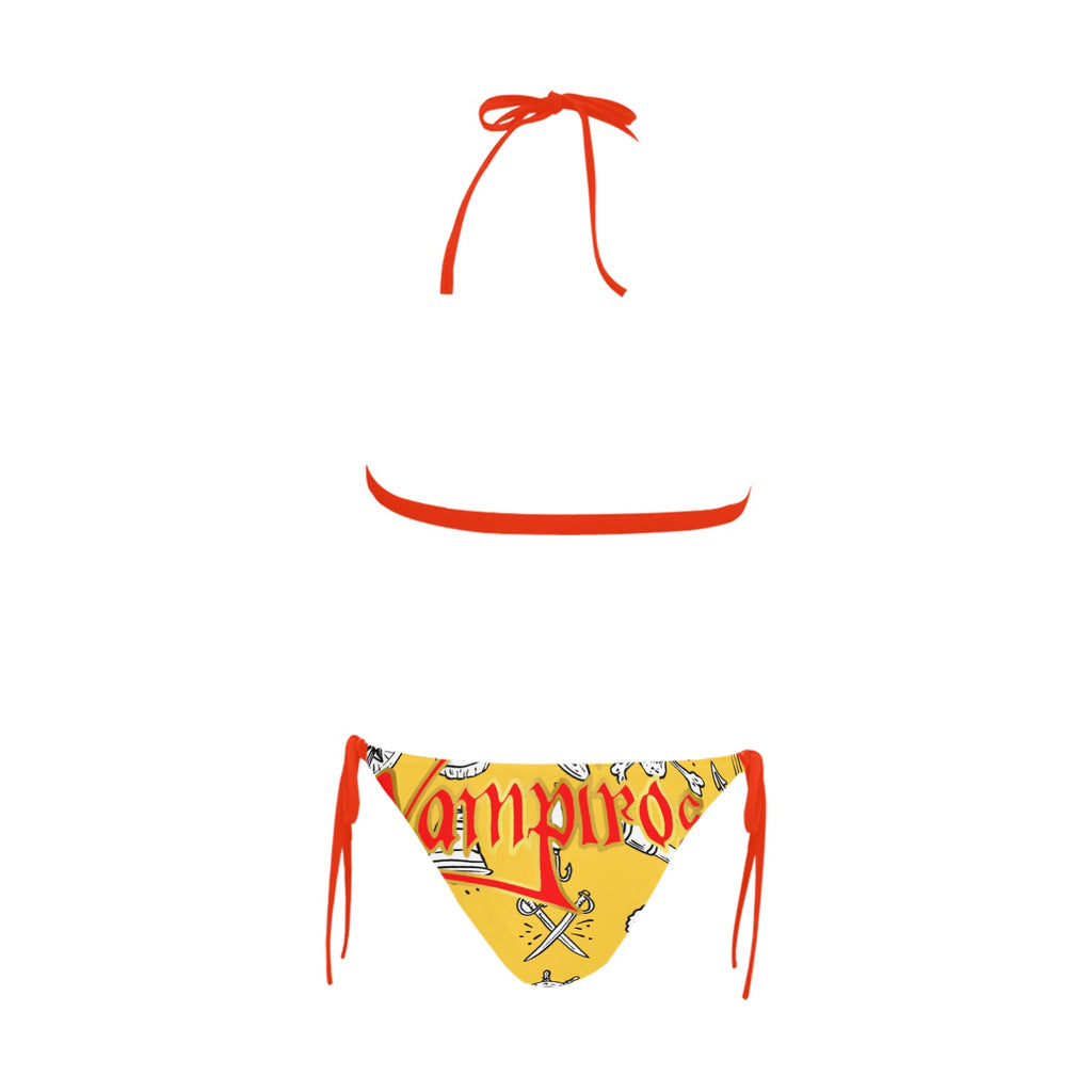 Women's Halter Triangle Bikini Set