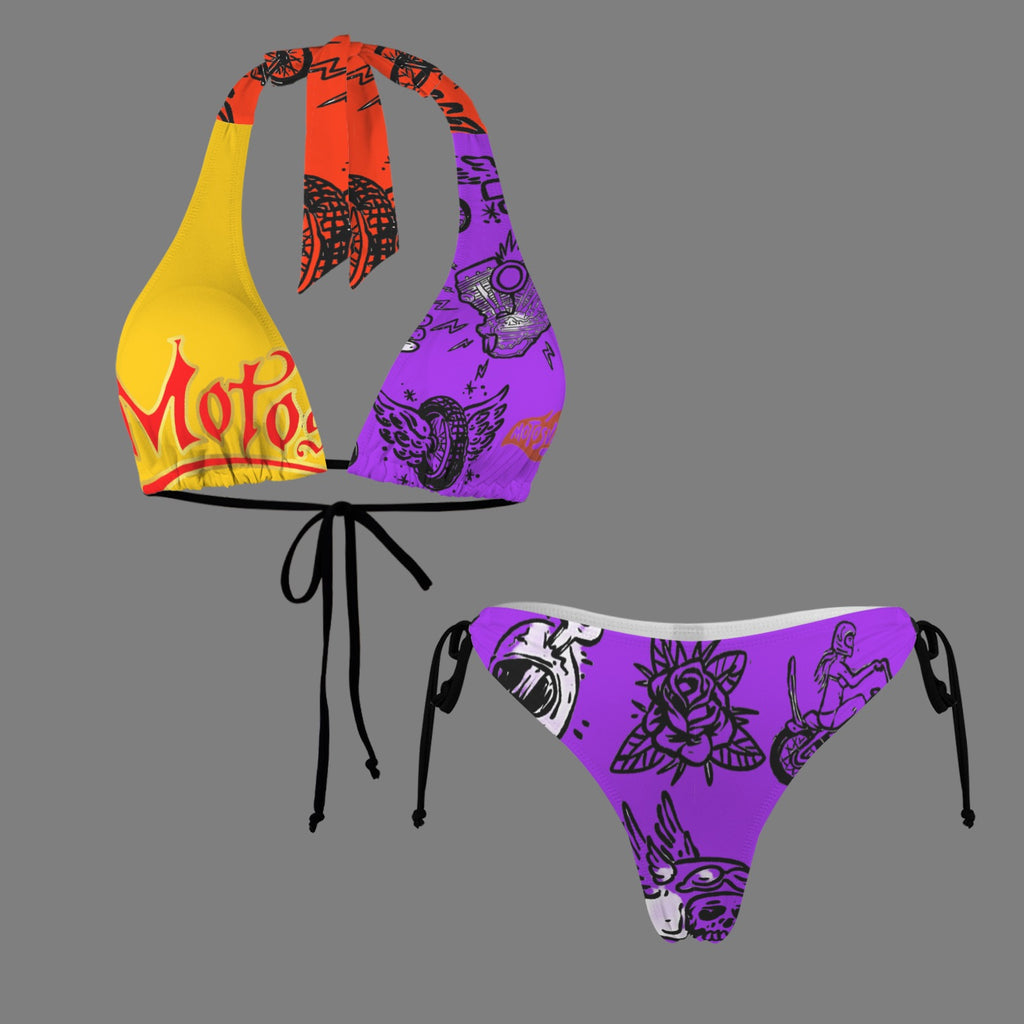 Halterneck String Bikini Set