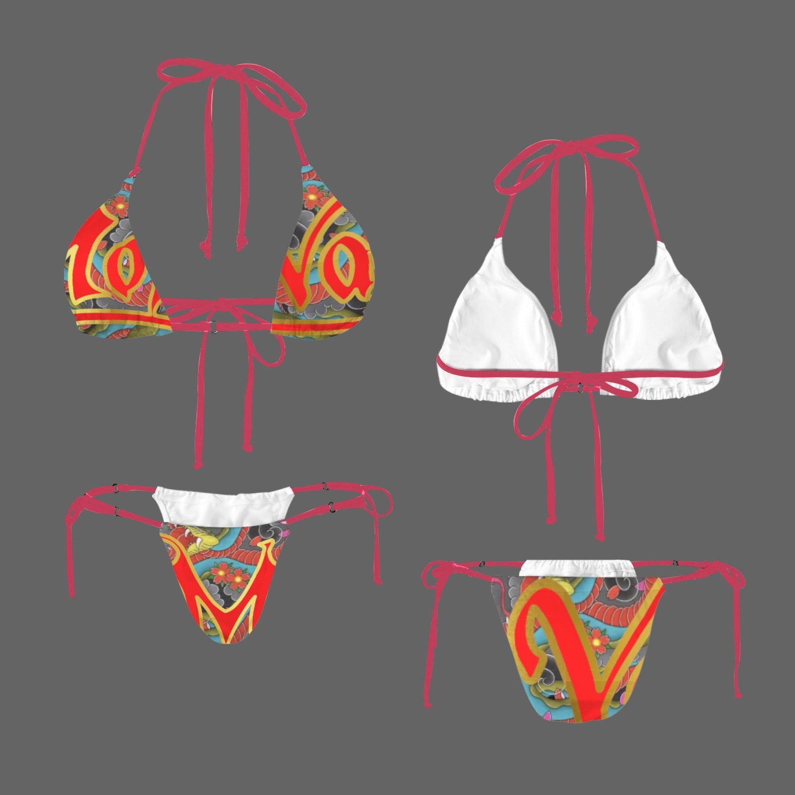 Women's Halter String Bikini Set