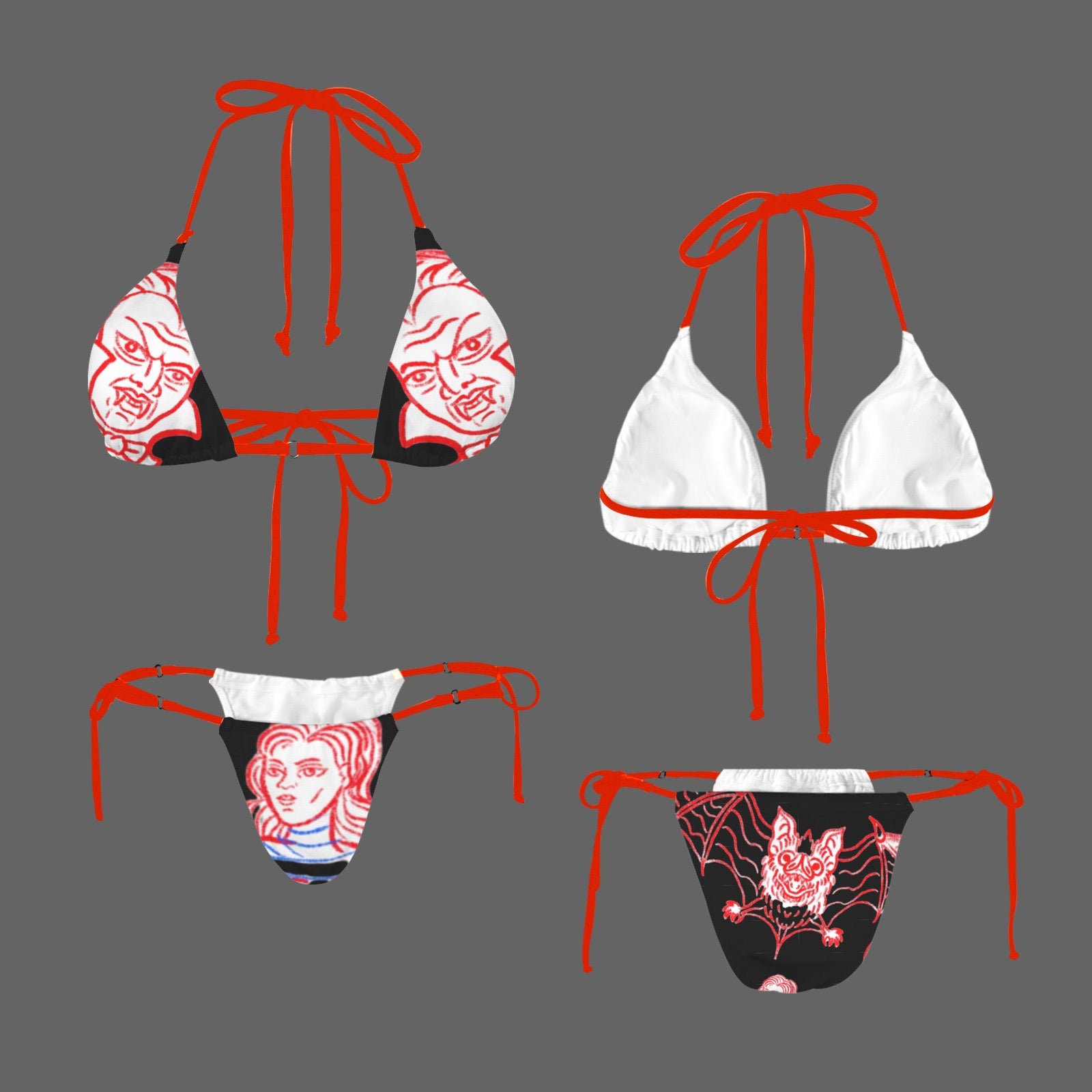 Women's Halter String Bikini Set