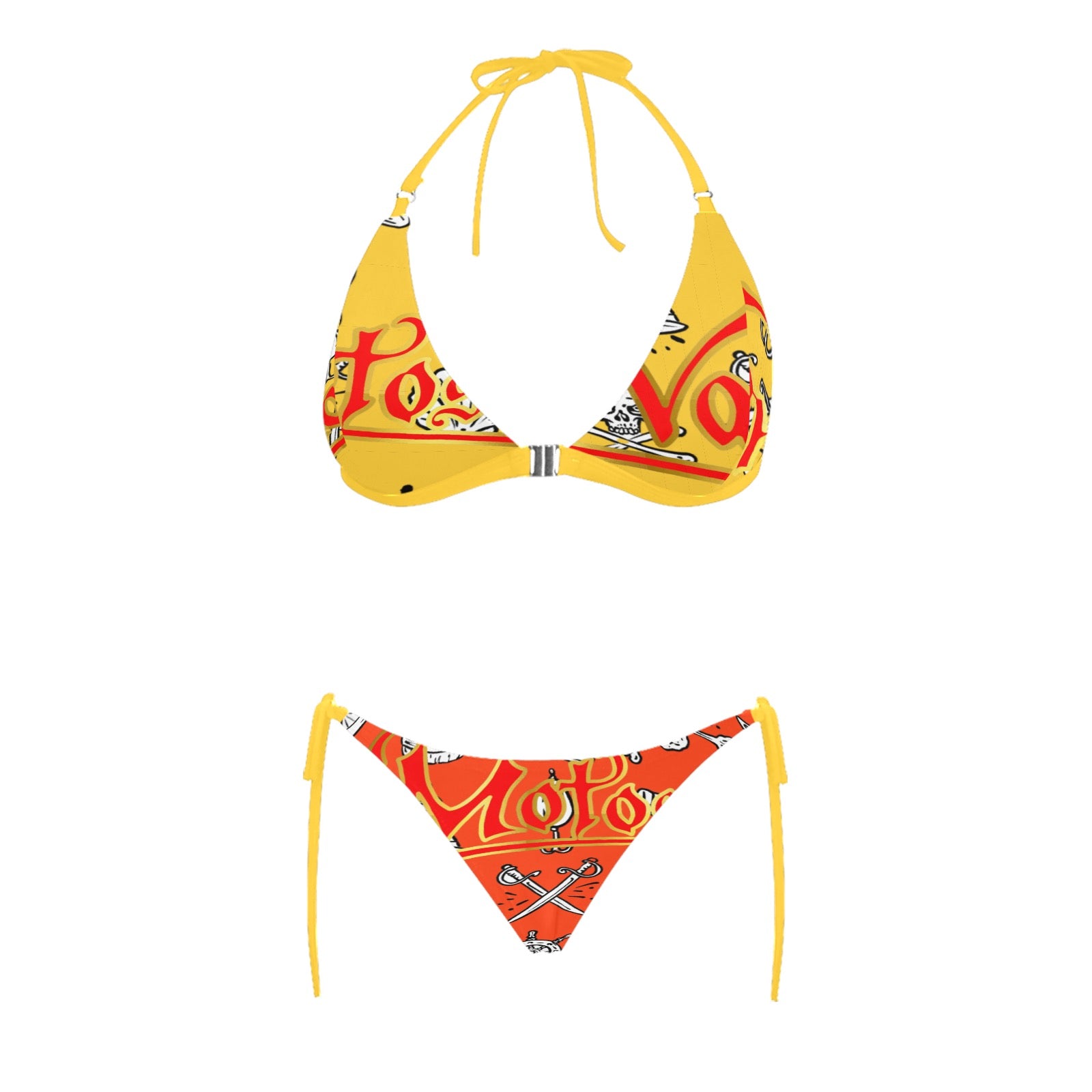 Women's Halter Triangle Bikini Set