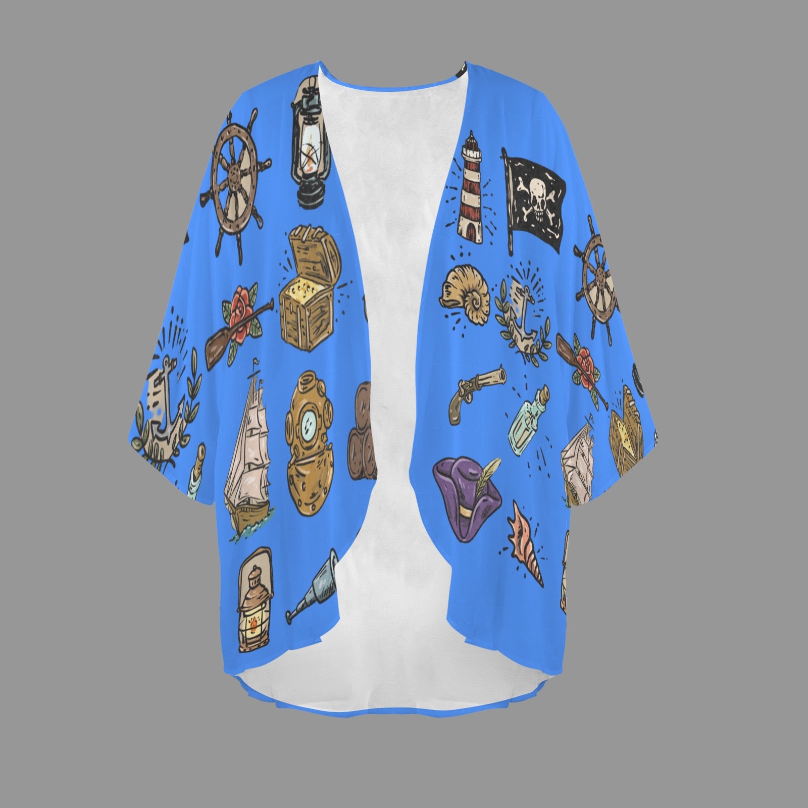 Custom Personalized Women's Kimono Chiffon Cover Up