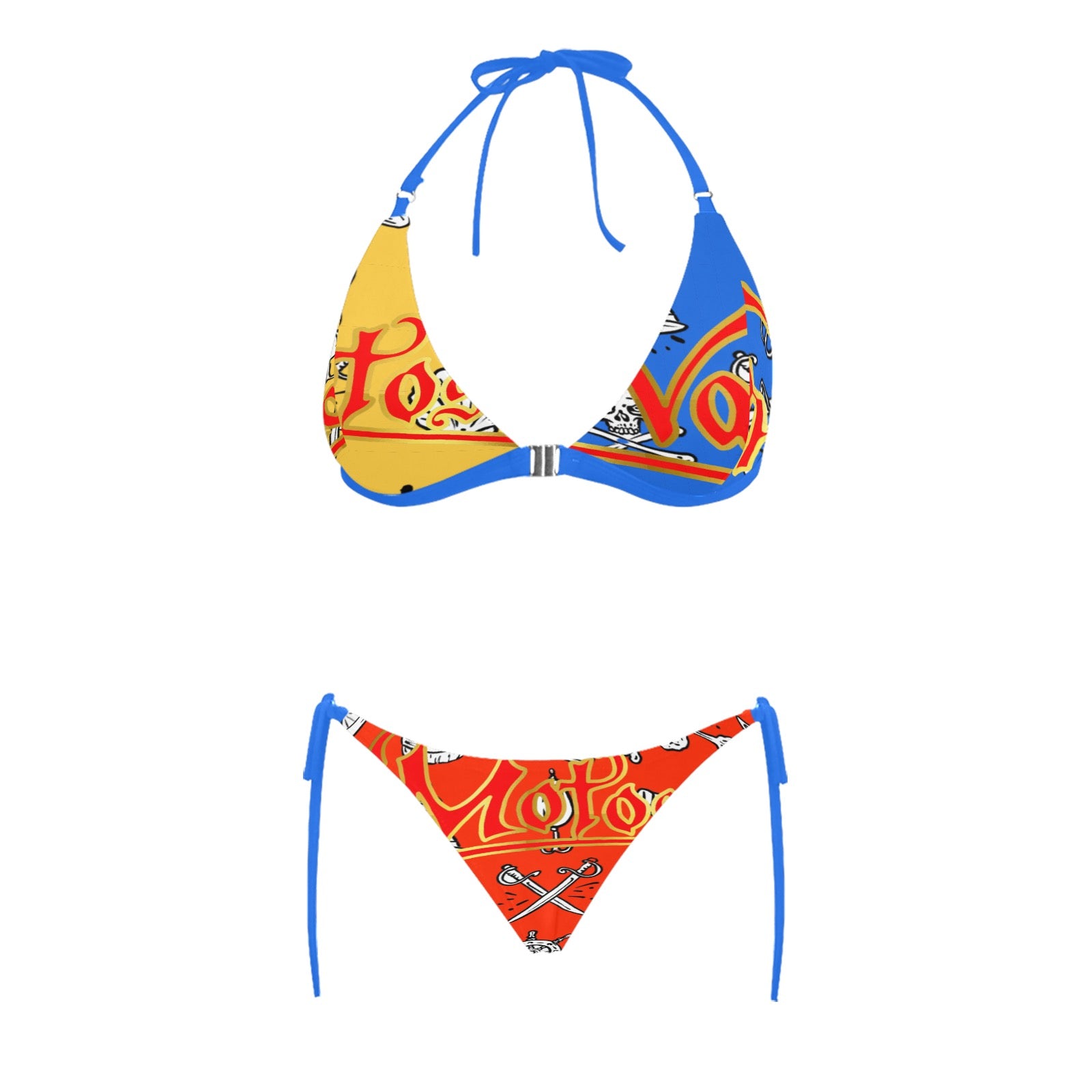 Women's Halter Triangle Bikini Set