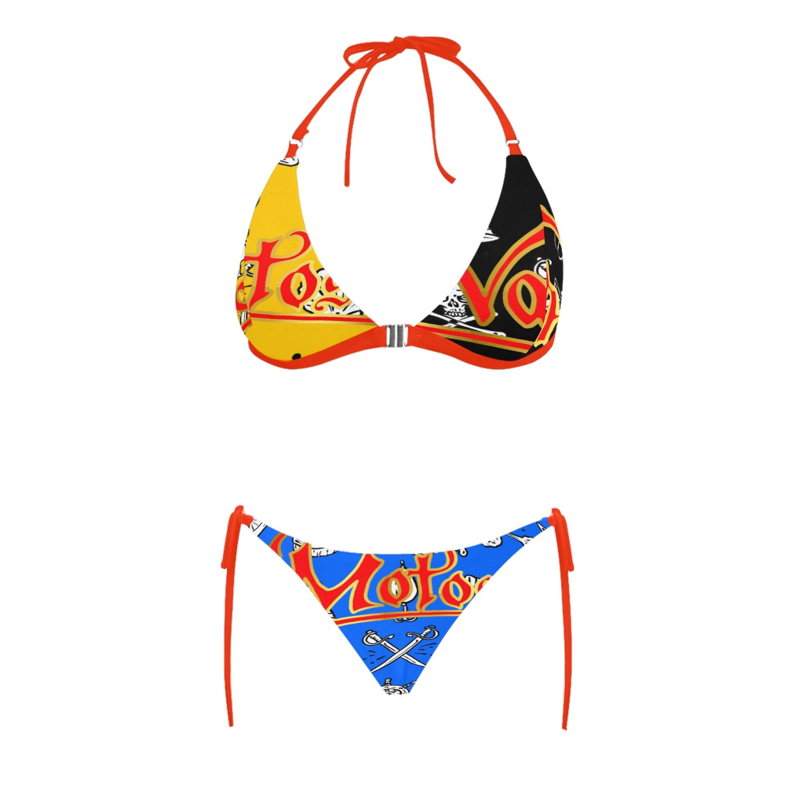 Women's Halter Triangle Bikini Set