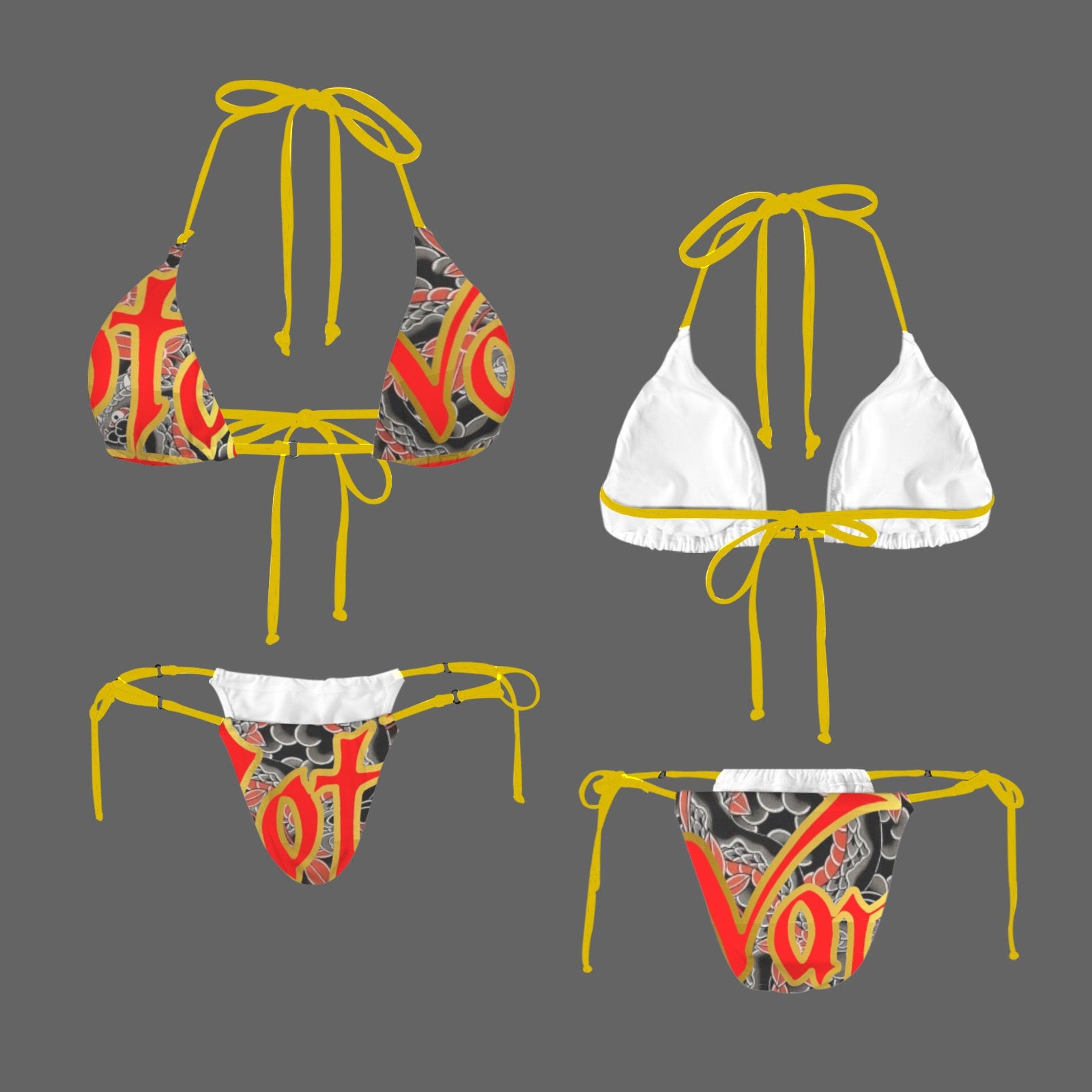 Women's Halter String Bikini Set