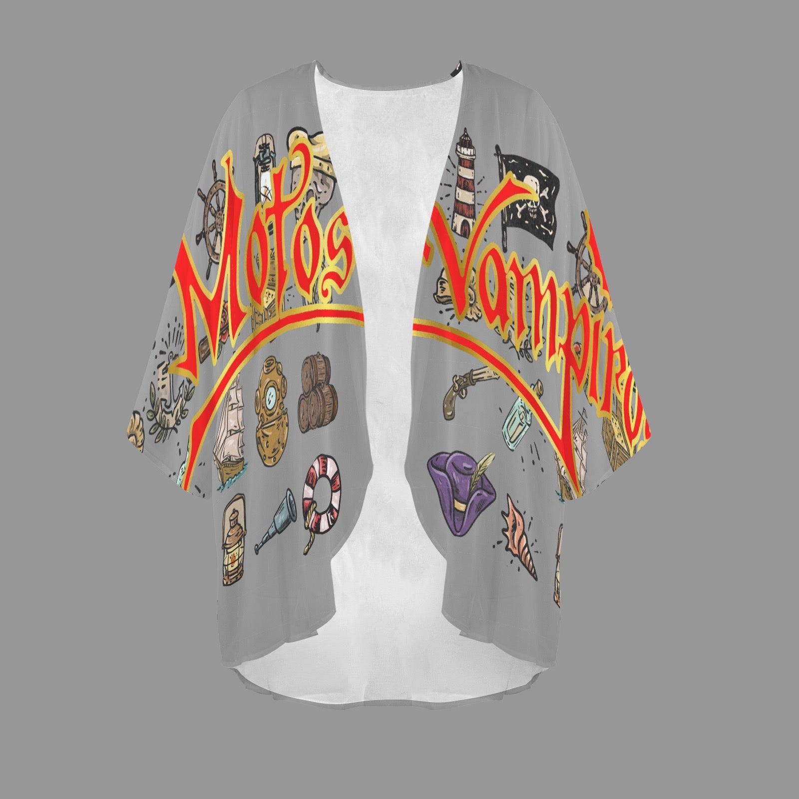 Custom Personalized Women's Kimono Chiffon Cover Up