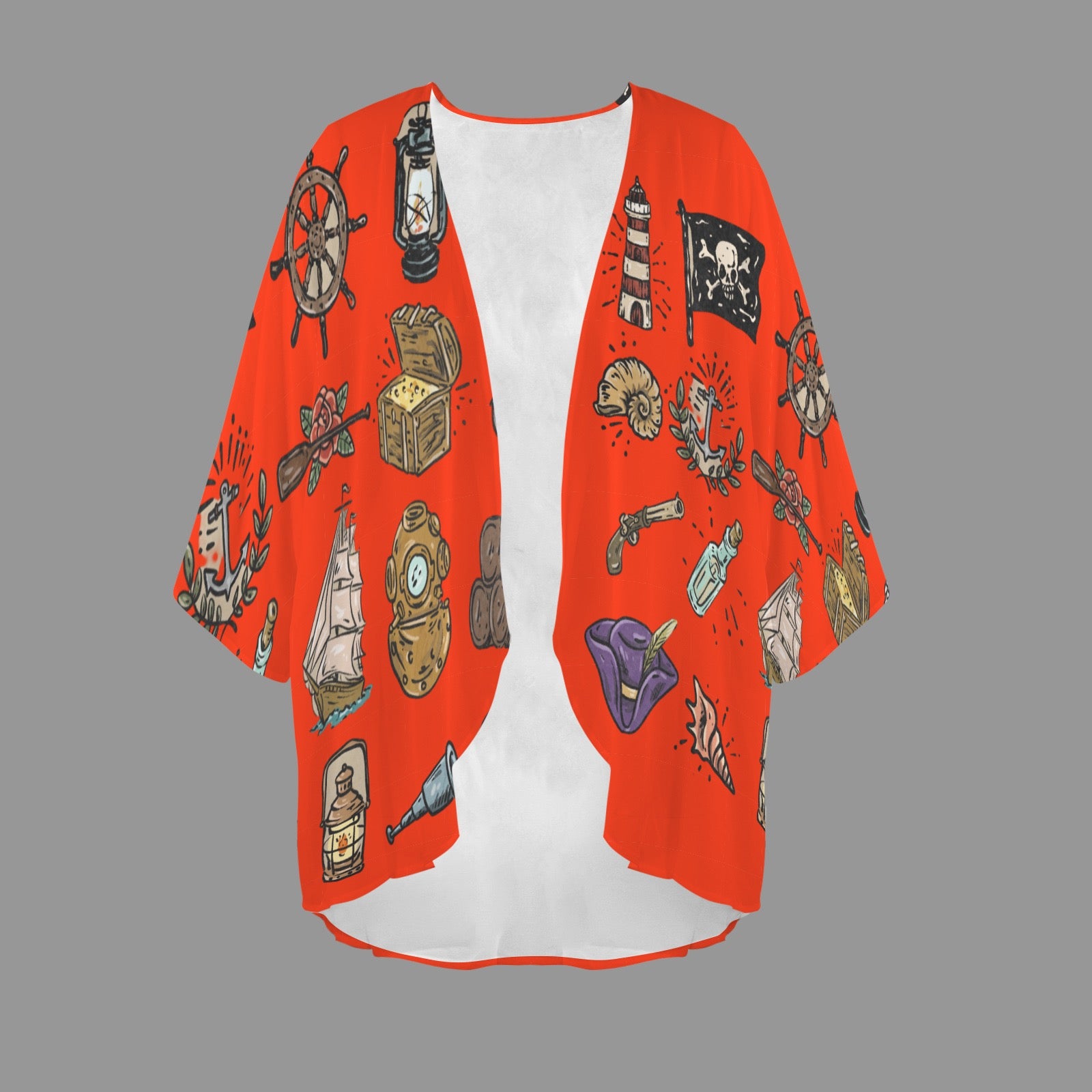 Custom Personalized Women's Kimono Chiffon Cover Up