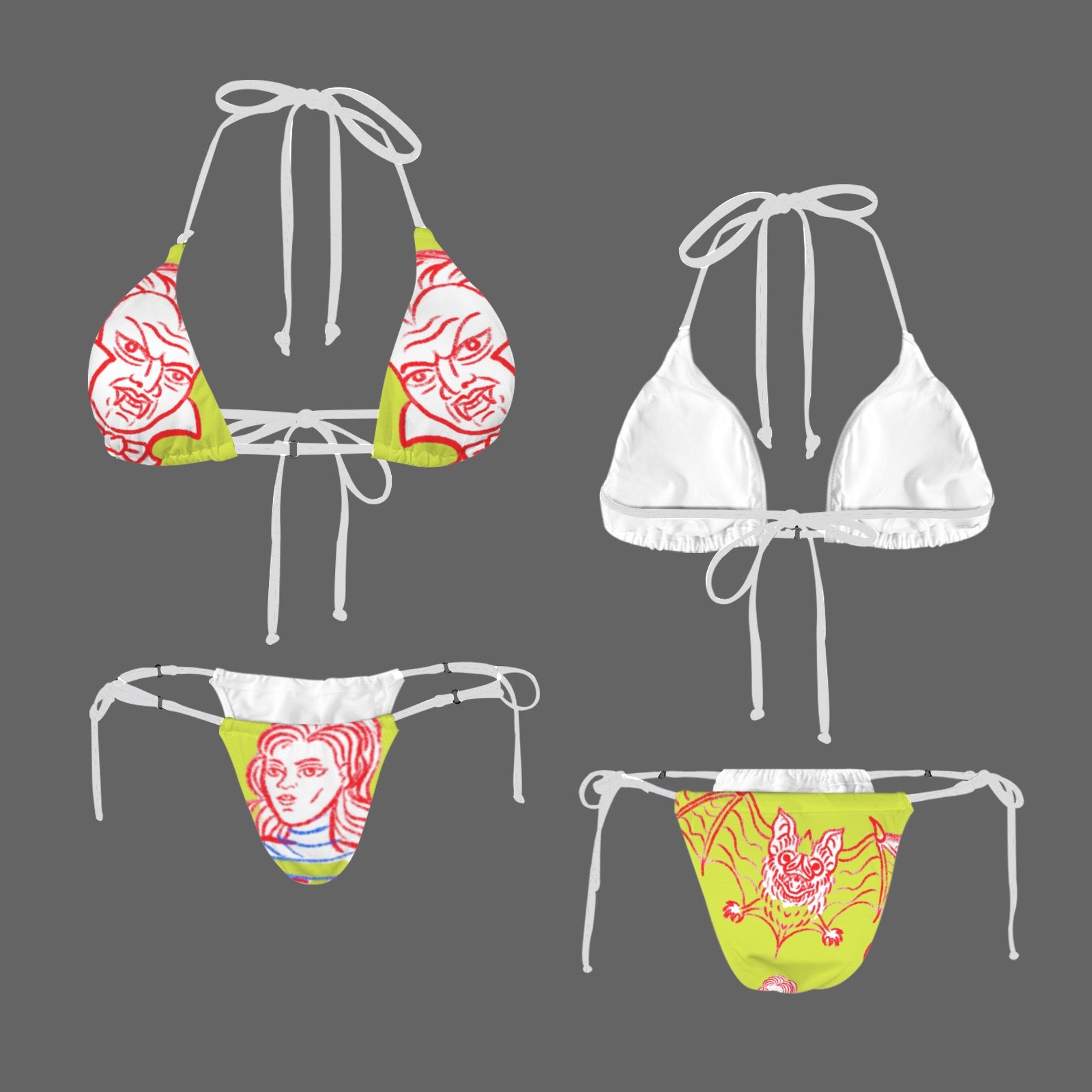 Women's Halter String Bikini Set