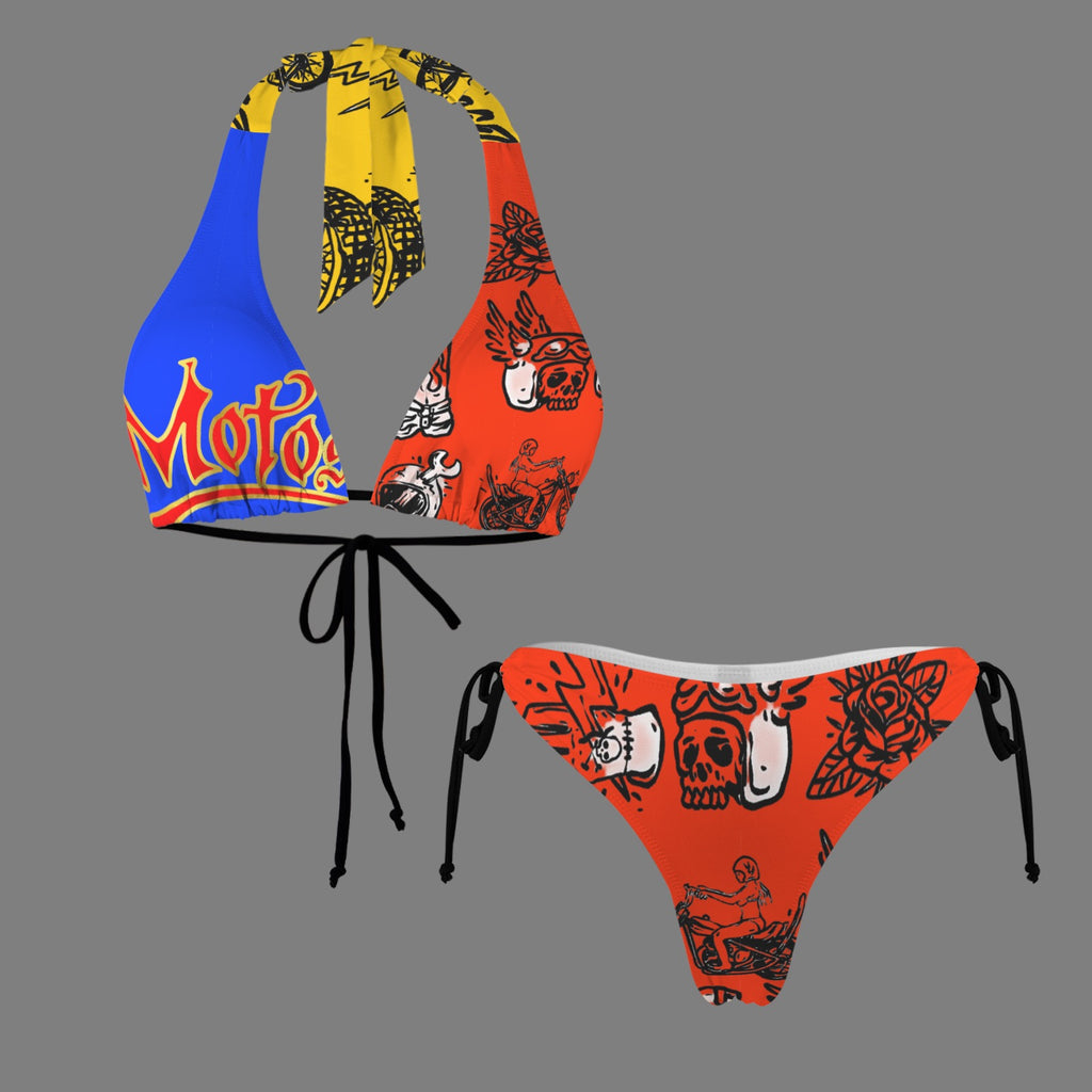 Halterneck String Bikini Set