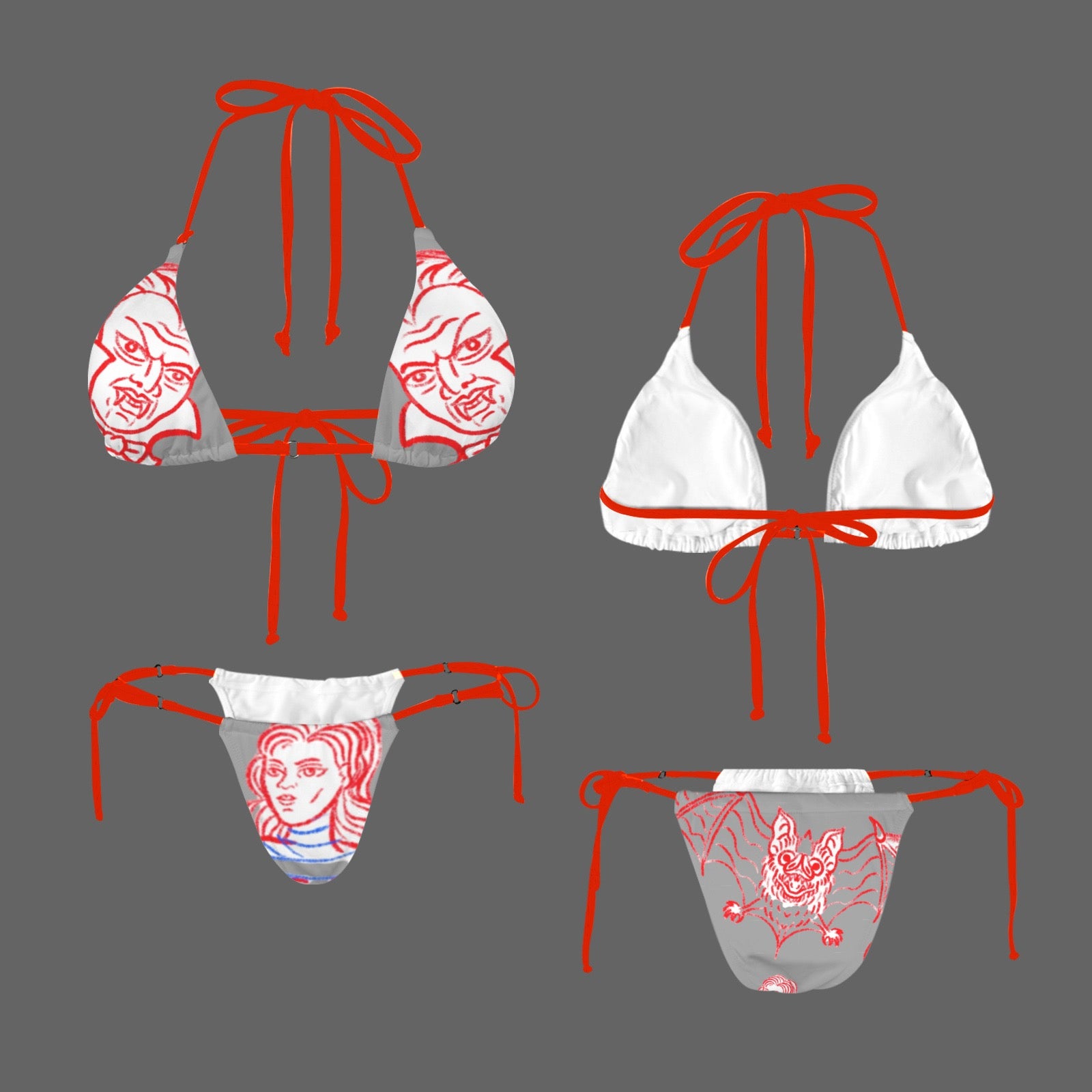 Women's Halter String Bikini Set