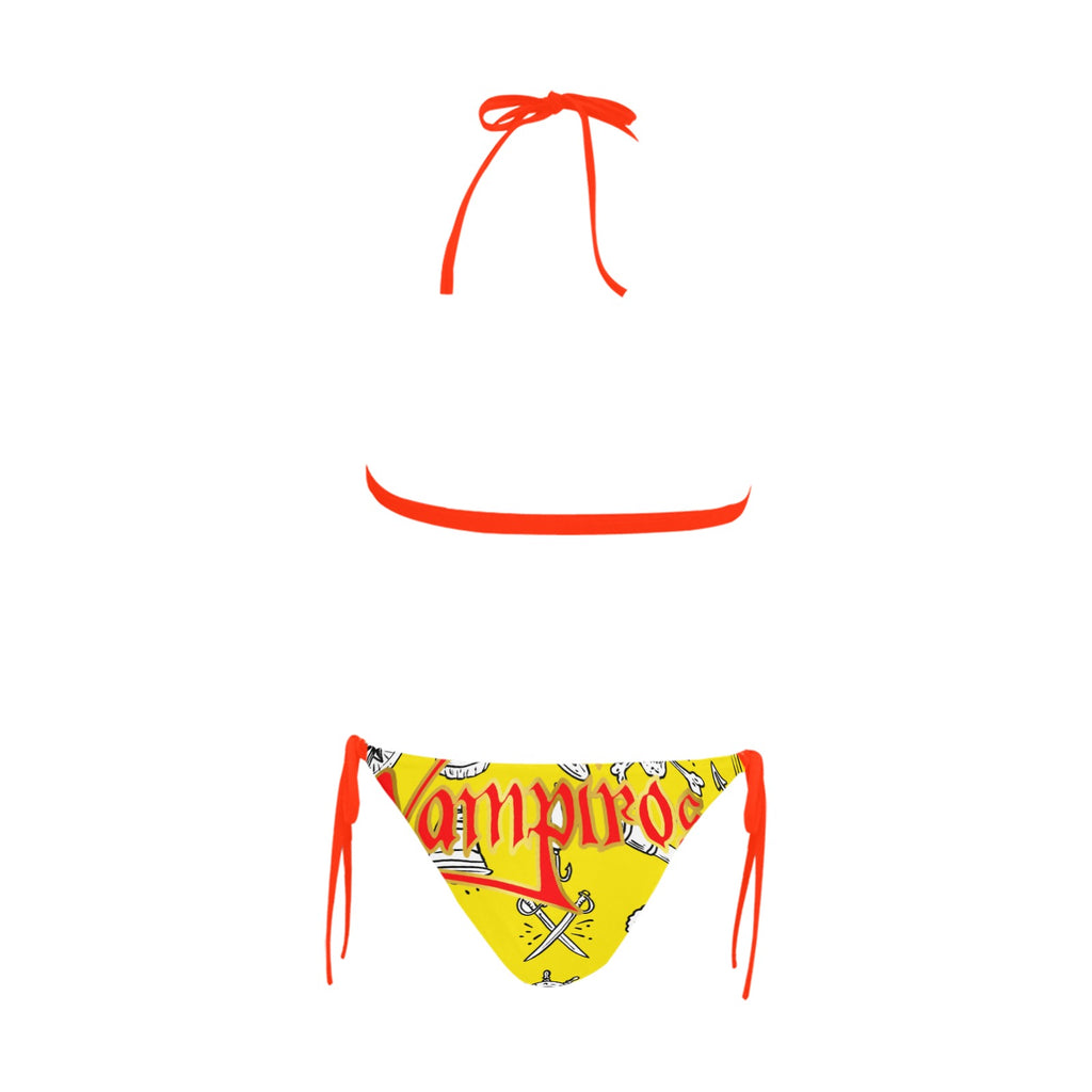 Women's Halter Triangle Bikini Set