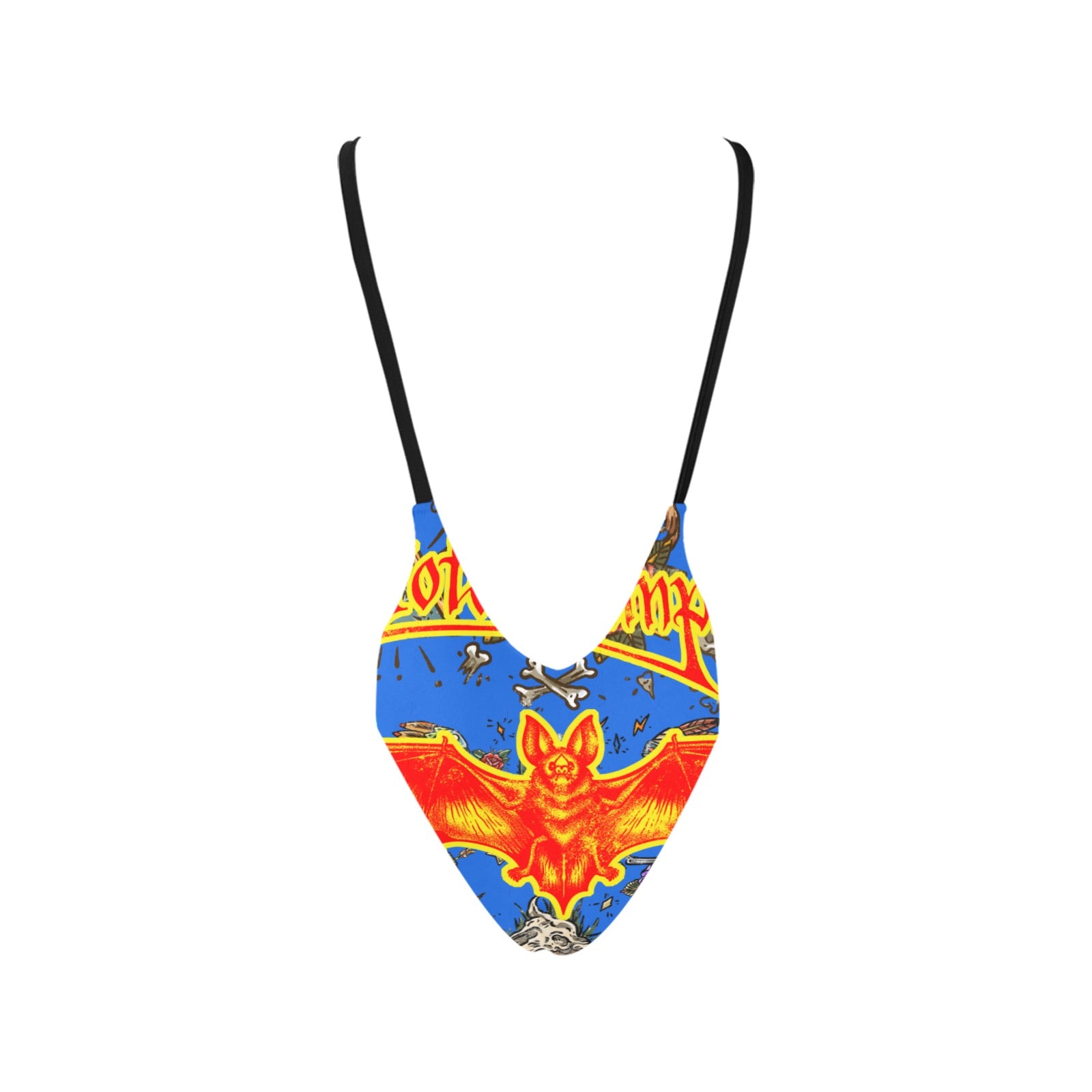 All-Over Print Women's Sexy Backless One-Piece Swimsuit
