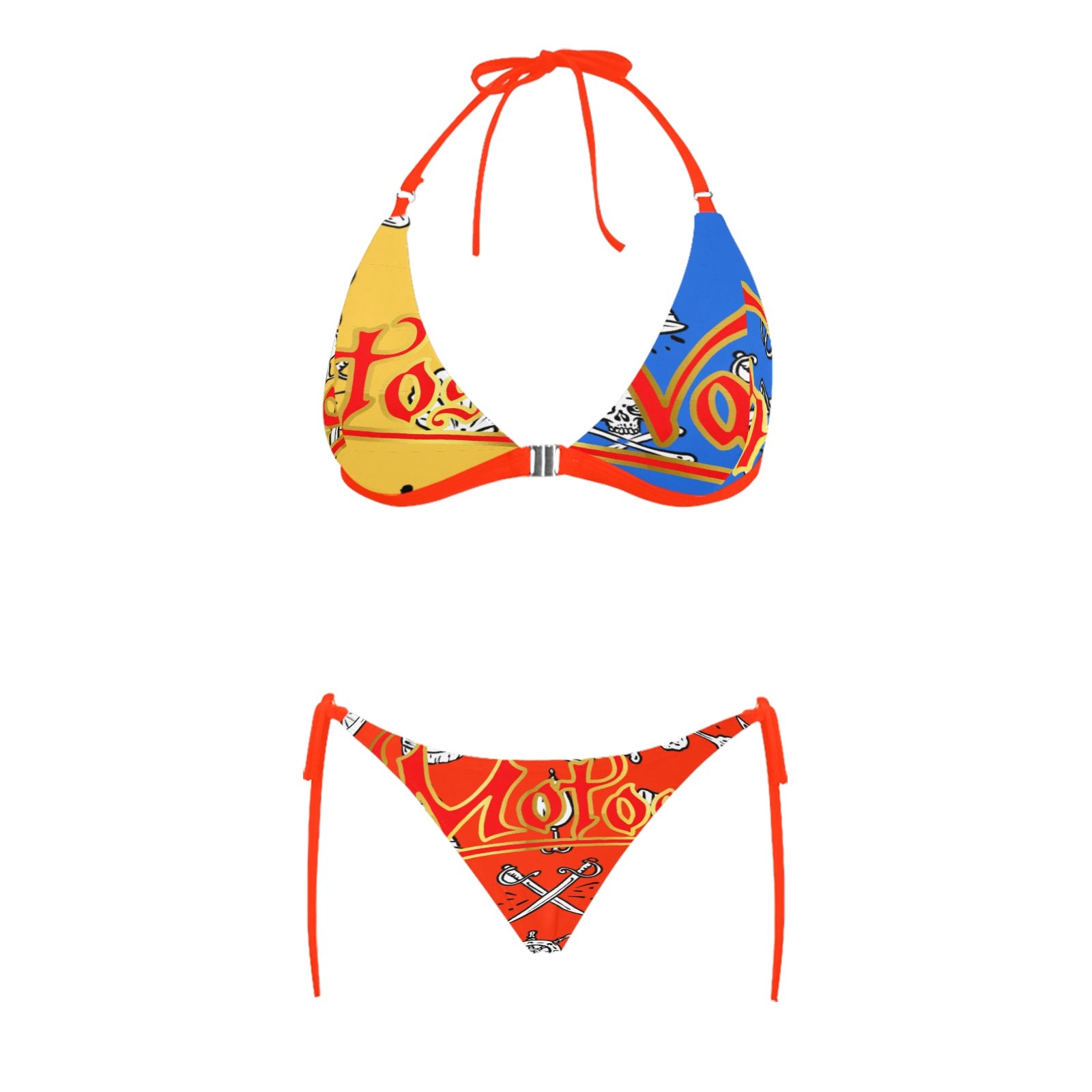 Women's Halter Triangle Bikini Set