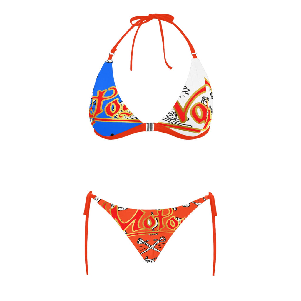 Women's Halter Triangle Bikini Set