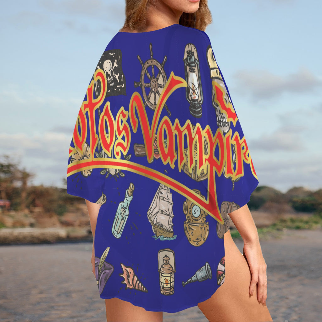 Custom Personalized Women's Kimono Chiffon Cover Up