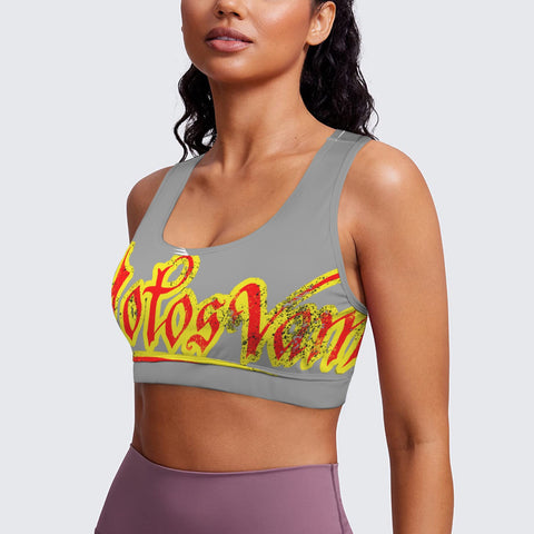 mv-Custom Personalized Women's Racerback Sports Bra