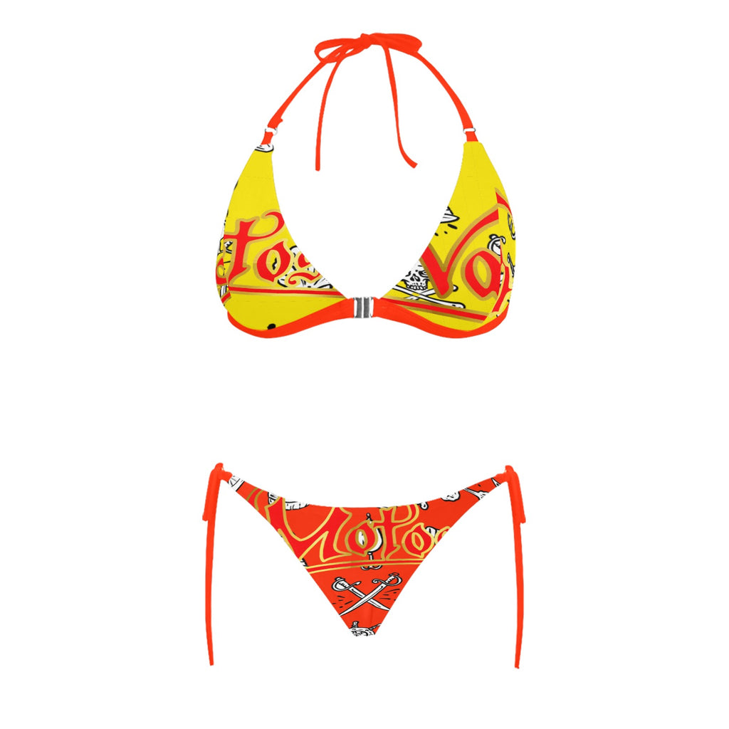 Women's Halter Triangle Bikini Set