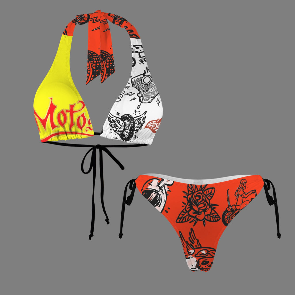 Halterneck String Bikini Set